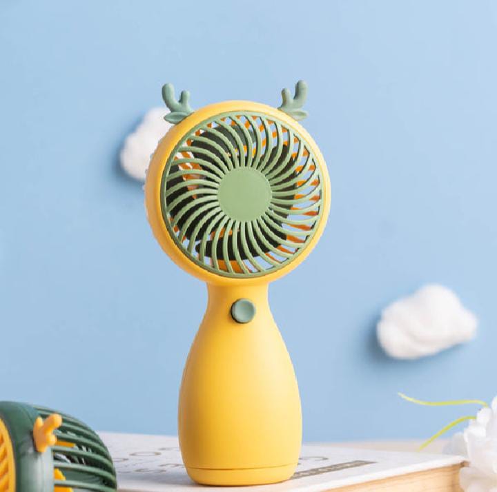 Mini Fan Quiet Operation Portable  Energy-saving Lightweight USB Rechargeable Plastic Handheld Fan Multi-purpose Pocket Fan