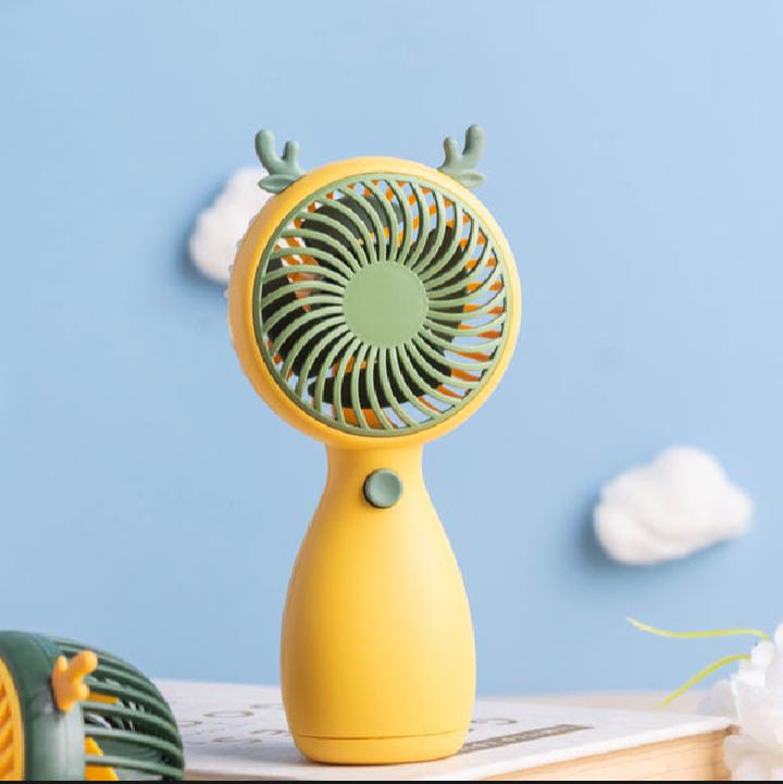 Mini Fan Quiet Operation Portable  Energy-saving Lightweight USB Rechargeable Plastic Handheld Fan Multi-purpose Pocket Fan